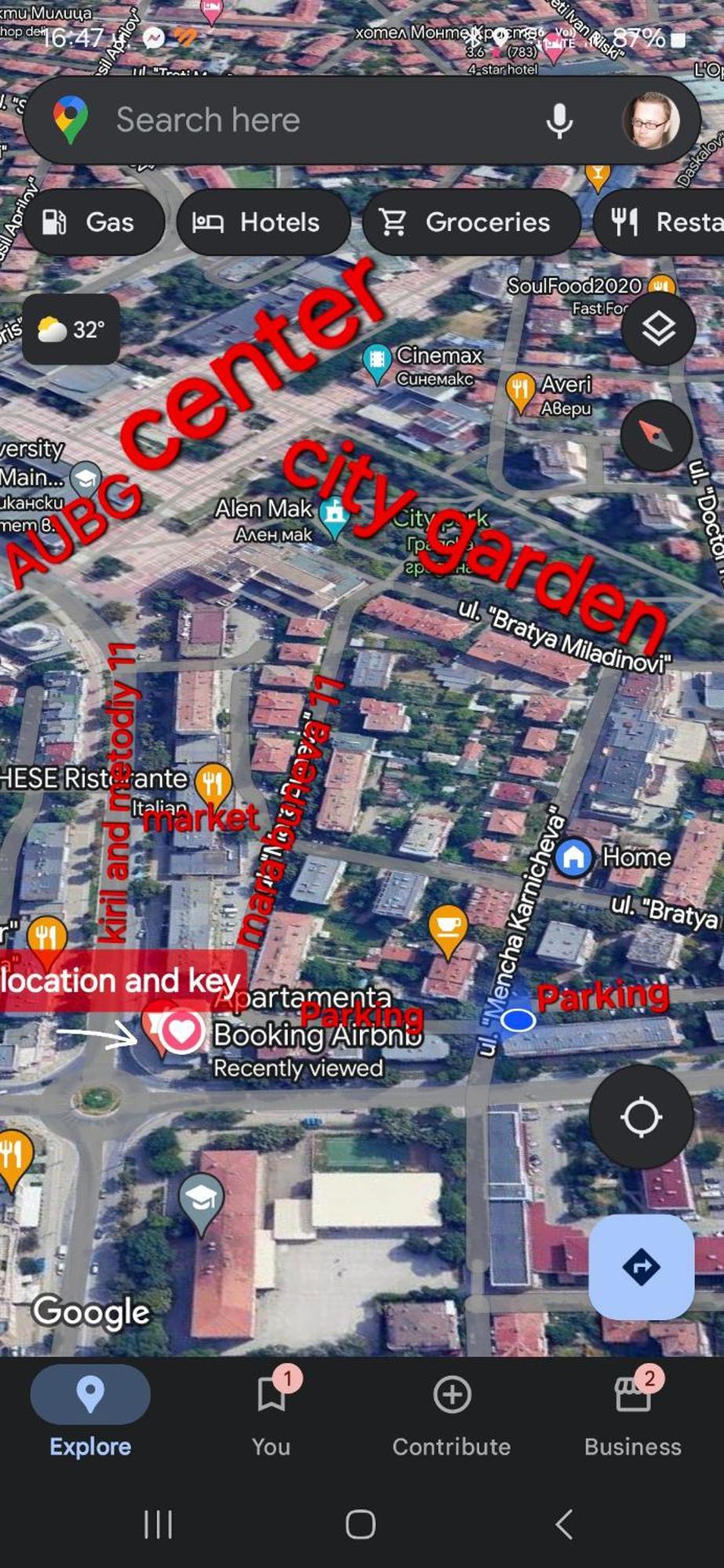 3 Rooms Apartment, Top Center, 1St Floor, Aubg, Free Parking, Pc I5 Ssd, 3 Led Tvs 200 Channels, Wifi, Terrace, Easy-Late Check-In, Stay Before Greece 布拉格埃夫格拉德 外观 照片